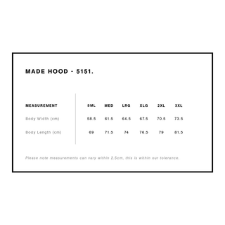 [C3] Men's Made Hood Limited Ed.