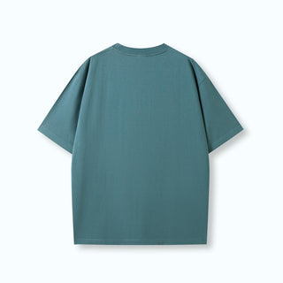 Ramo T203FD Faded Oversize Tee - Arctic Ocean Faded back