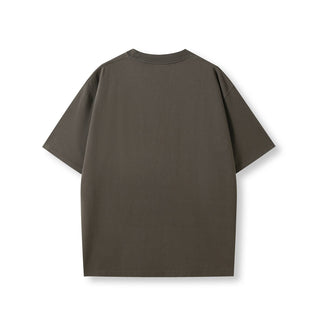 Ramo T203FD Faded Oversize Tee - Cappuccino Faded back