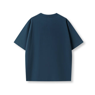 Ramo T203FD Faded Oversize Tee - French Navy Faded back