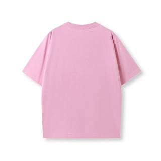 Ramo T203FD Faded Oversize Tee - Pink Mist Faded back