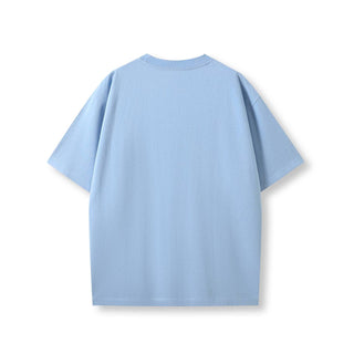 Ramo T203FD Faded Oversize Tee - Sky Blue Faded back