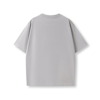 Ramo T203FD Faded Oversize Tee - Stone Grey Faded back