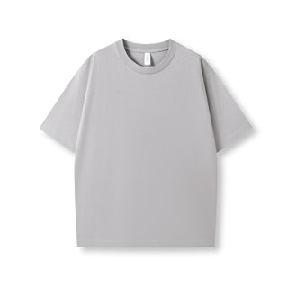 Ramo T203FD Faded Oversize Tee - Stone Grey Faded front