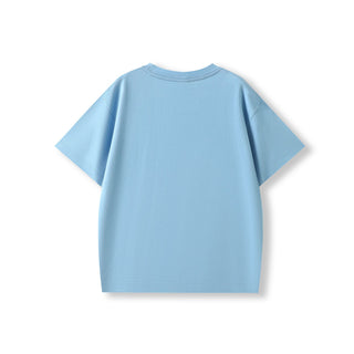Ramo T304FDK Kids Faded Oversize Tee - Sky Blue Faded back