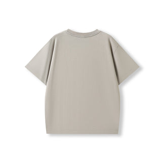 Ramo T304FDK Kids Faded Oversize Tee - Stone Grey Faded back