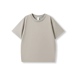 Ramo T304FDK Kids Faded Oversize Tee - Stone Grey Faded front